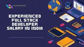 Experienced Full Stack Developer Salary in India