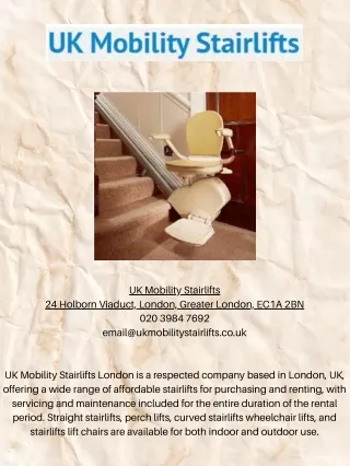 UK Mobility Stairlifts