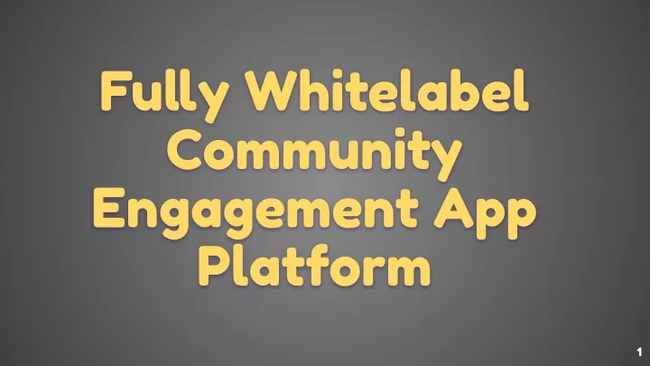 fu y whitelabel community engagement app platform