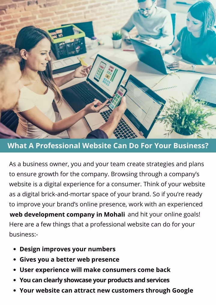 what a professional website can do for your