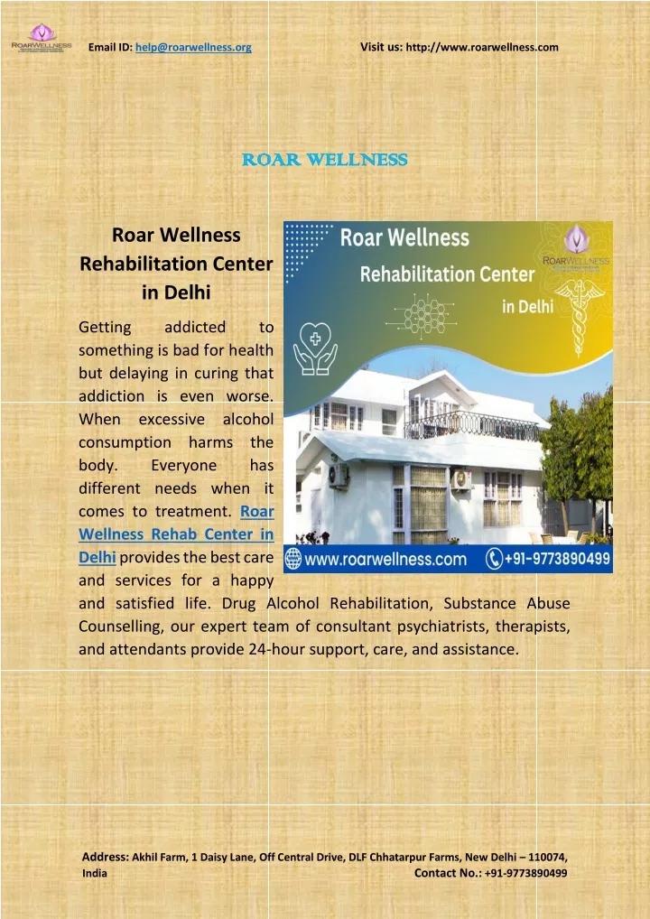 email id help@roarwellness org visit us http