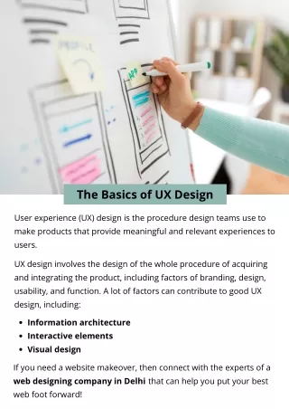 the basics of ux design