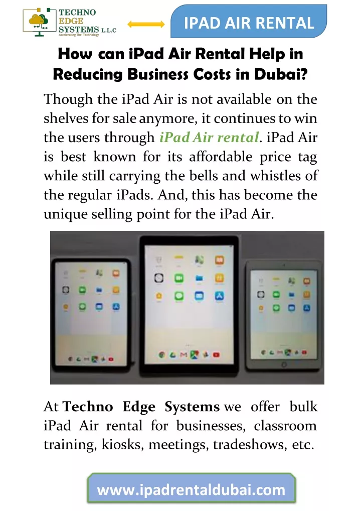 ipad air rental