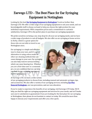 earwego ltd earwego ltd the best place