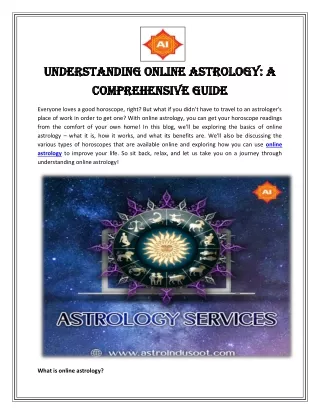 understanding online astrology a understanding