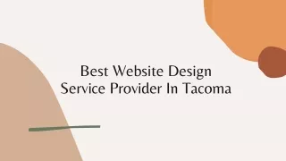 best website design service provider in tacoma