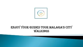 Enjoy Your Guided tour Malaga's City Walkings