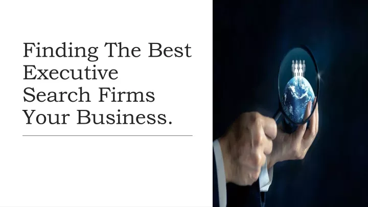 finding the best executive search firms your business