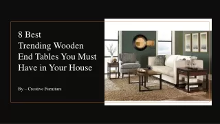 8 best trending wooden end tables you must have in your house