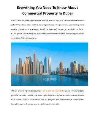 Everything You Need To Know About Commercial Property In Dubai (1) (1)