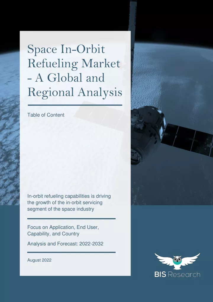 space in orbit refueling market a global