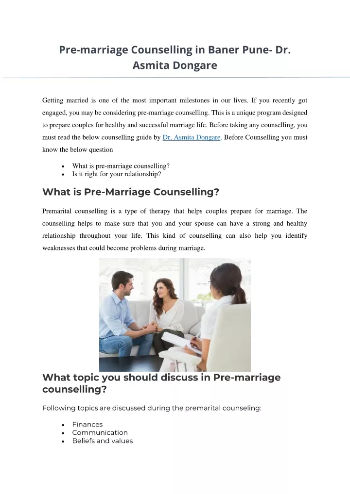 pre marriage counselling in baner pune dr asmita