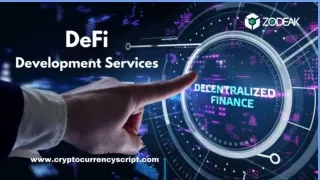 DeFi Development Services - Zodeak
