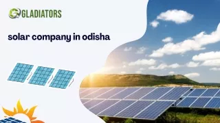 solar company in odisha