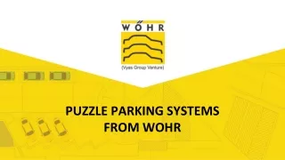 puzzle parking systems from wohr