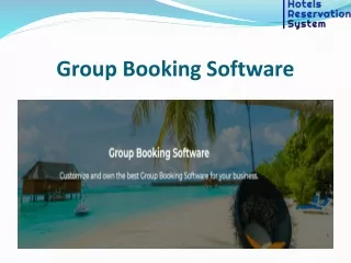 Group Booking Software