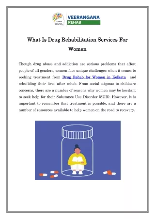 What Is Drug Rehabilitation Services For Women