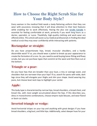 How to choose the right scrub size for your body style