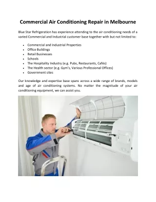 Commercial Air Conditioning Repair in Melbourne