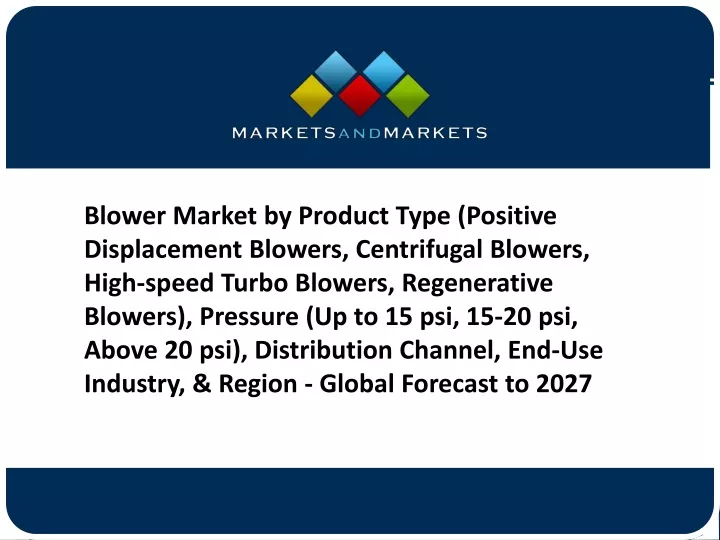 blower market by product type positive