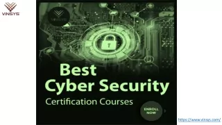 Best Cybersecurity Certification Courses [2022]-vinsys