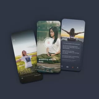 Meditation app UI Design