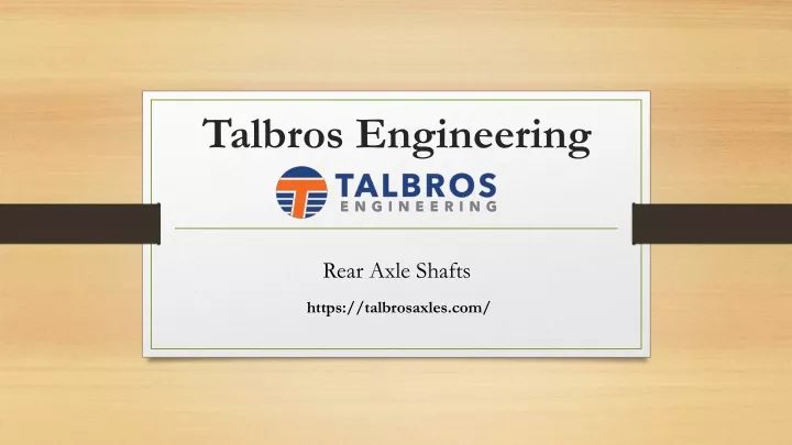 talbros engineering