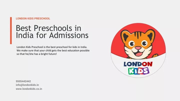 london kids preschool