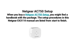 Netgear AC750 Setup