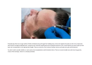 Hair Loss Treatment in Delhi