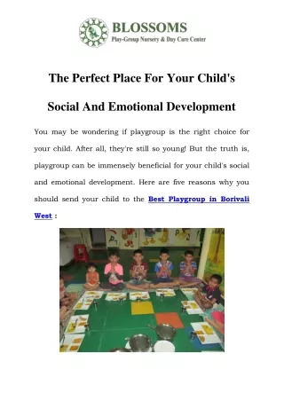 the perfect place for your child s