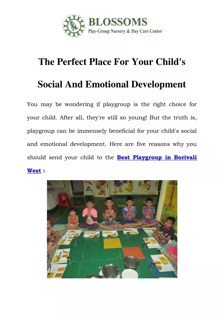 the perfect place for your child s