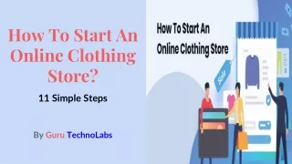 How To Start An Online Clothing Store