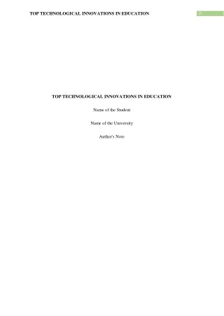 top technological innovations in education