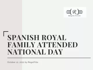 Spanish Royal Family Attended National Day