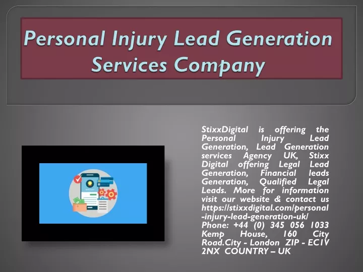 personal injury lead generation services company