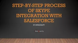 Step-by-Step Process of Skype Integration with Salesforce