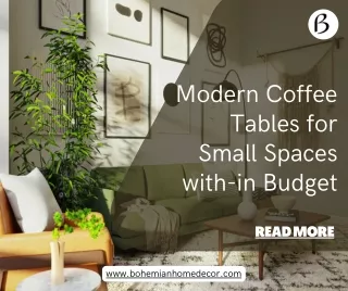 Modern Coffee Tables for Small Spaces with-in Budget