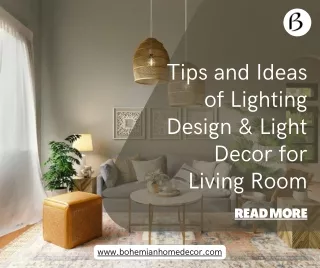 Tips and Ideas of Lighting Design & Light Decor for Living Room