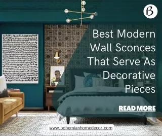 Wall Sconces That Serve As Decorative Pieces