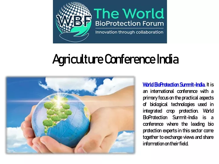 agriculture conference india