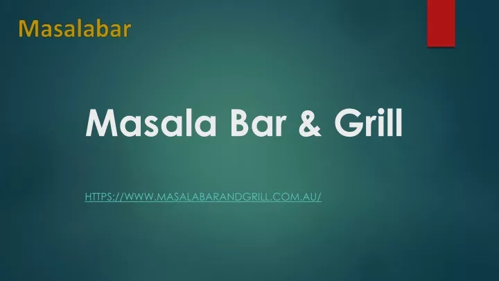 masala bar grill