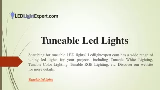 tuneable led lights