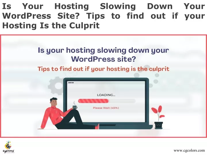 is your hosting slowing down your wordpress site