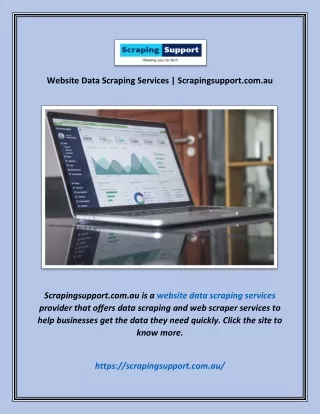 website data scraping services scrapingsupport