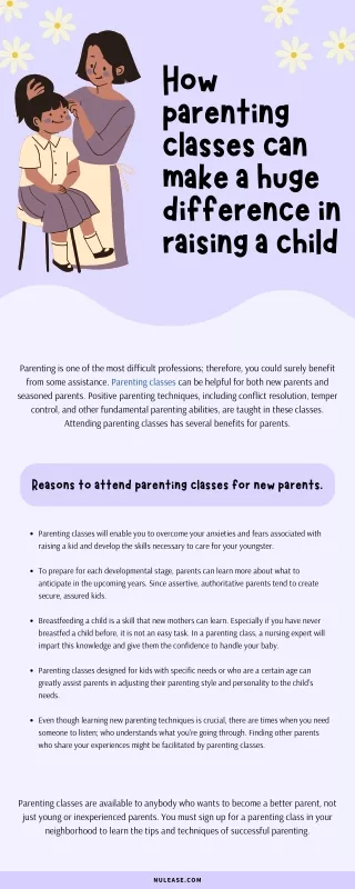 How parenting classes can make a huge difference in raising a child