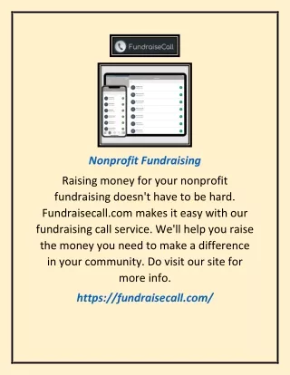 Nonprofit Fundraising