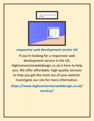 responsive web development service UK
