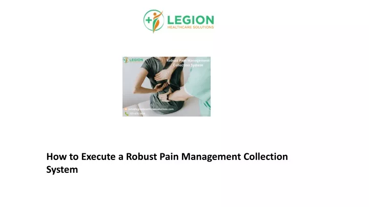 how to execute a robust pain management