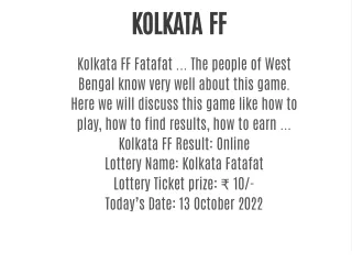 kolkata ff